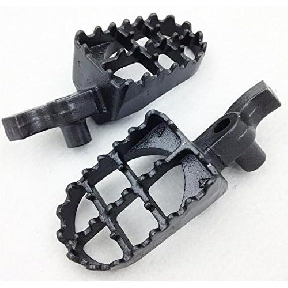 Gunmetal Black Motocross MX Dirt Bike Racing Foot Pegs for 2000 2001 CR250R CR125R