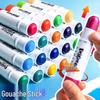 Dankelin Water-Soluble Rotating Crayon Set - 12 Macaron Colors for Kids' Art Painting