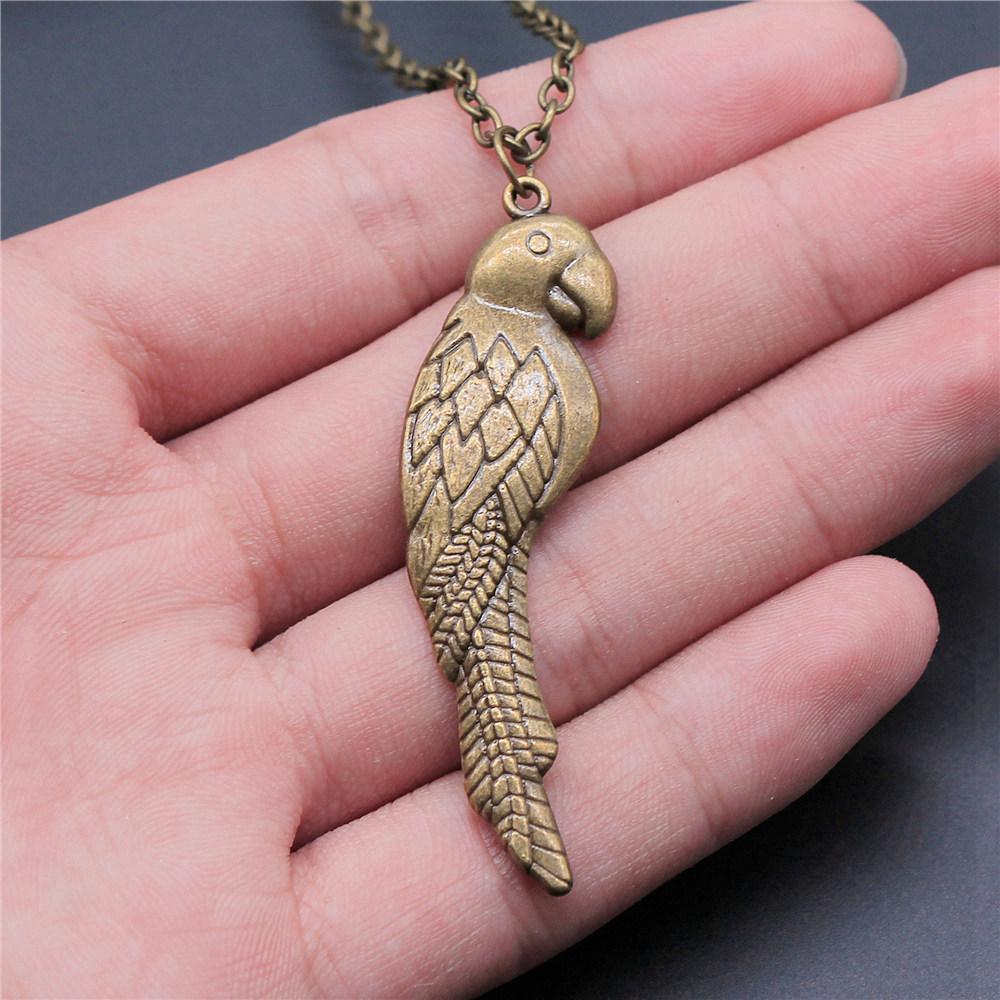 45cm Or 70cm Long Chain Necklace Bird Vintage Jewelry Supplies QN009
