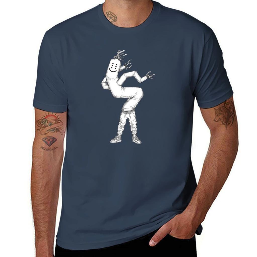 Cotton Inflatable Cotton Percent T 100 Wacky Man Shirts Shirt Man Yheti T-Shirt for for T Funny