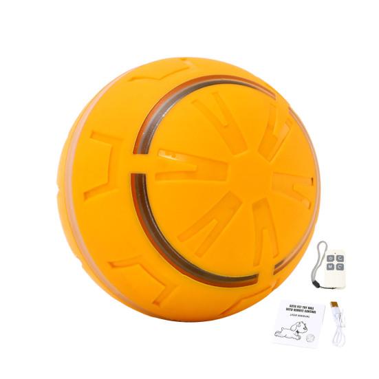 Electric Rolling Ball Dog Toy Smart Automatic Bouncing Ball with LED Light Interactive Touch Activation Moving Ball Toy for Small Medium Dogs