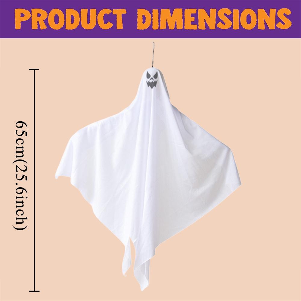 Hanging-Ghost-Halloween-Decorations Flying Ghosts Halloween Outdoor Spooky Decoration Props for Front Yard Porch Patio Lawn 1PC