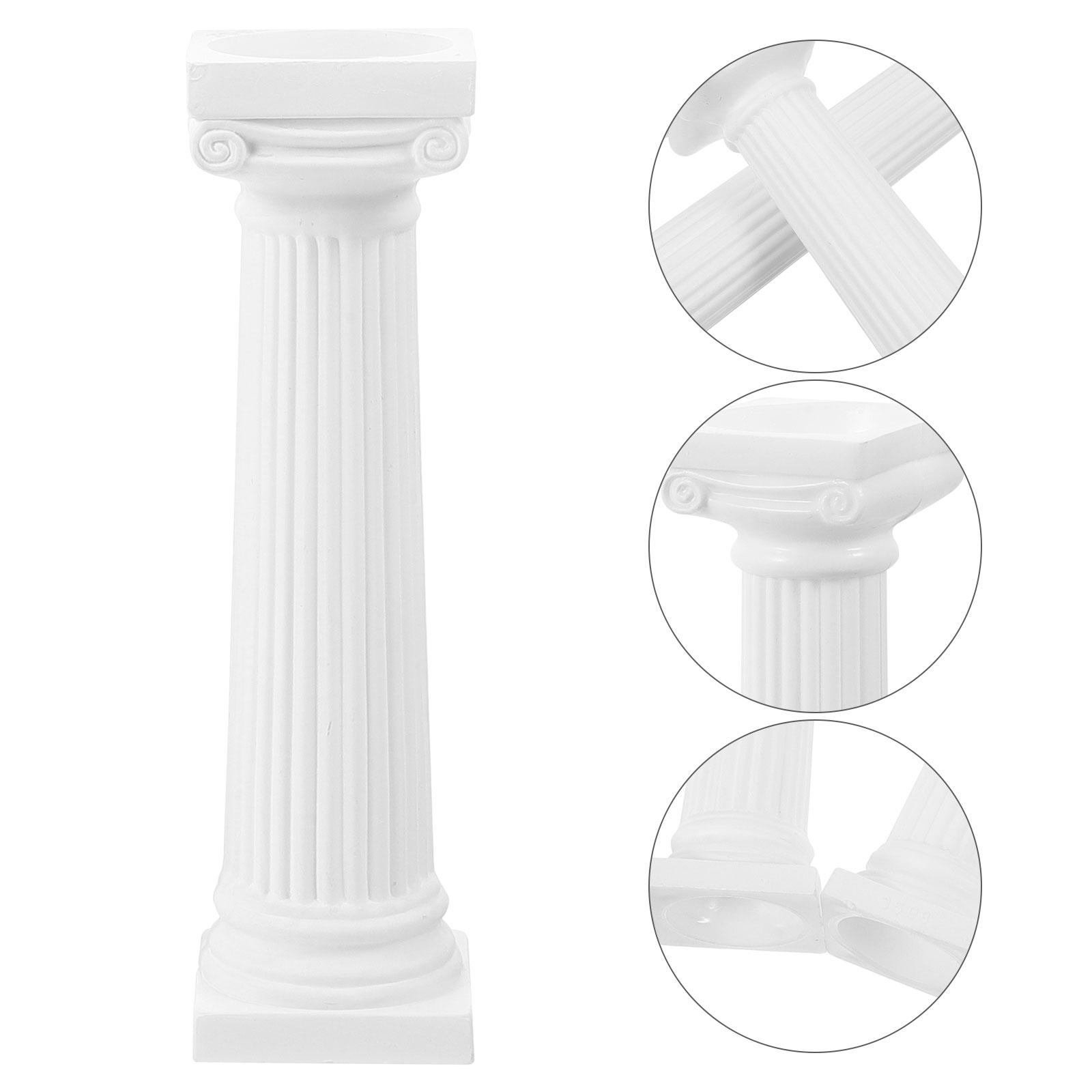 Roman Column Statue Column Statue Roman Pillar Decoration Photo Props 3.20cm bianco