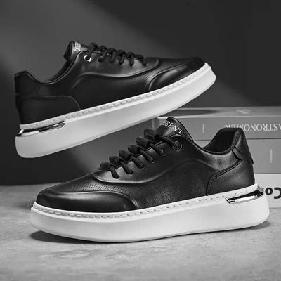 Men Casual Sneakers Trend Mesh Breathable Lightweight Walking Men Vulcanized Shoes Thick Sole Non-slip Footwear Tenis Masculino