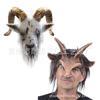 Scary Goat Mask Antelope Horns Halloween Cosplay Costume Party Prop