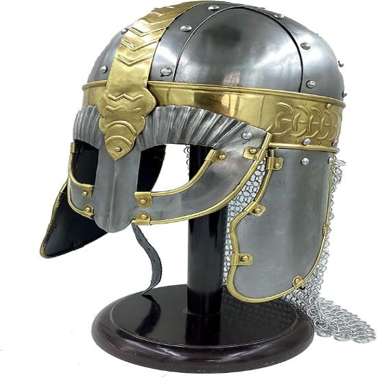 Gift Armor Medieval Crusader Viking Helmet Brass Antique Replica Knight Helmet
