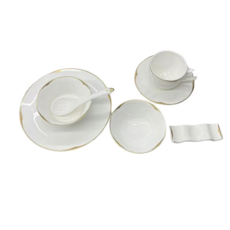 Elegant Chinese Ceramic Dinnerware Set
