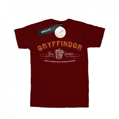 Damska bawełniana koszulka boyfriend Gryffindor Drużyna Quidditch