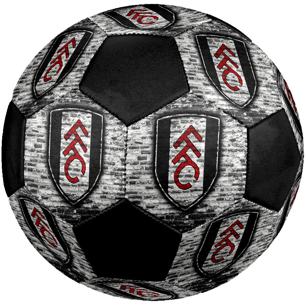 Fulham FC Size 5 Soccer Ball, Machine-Stitched PVC, Durable & High Bounce, All Ages Fit, Fan Merchandise, Matches & Outdoor Use.