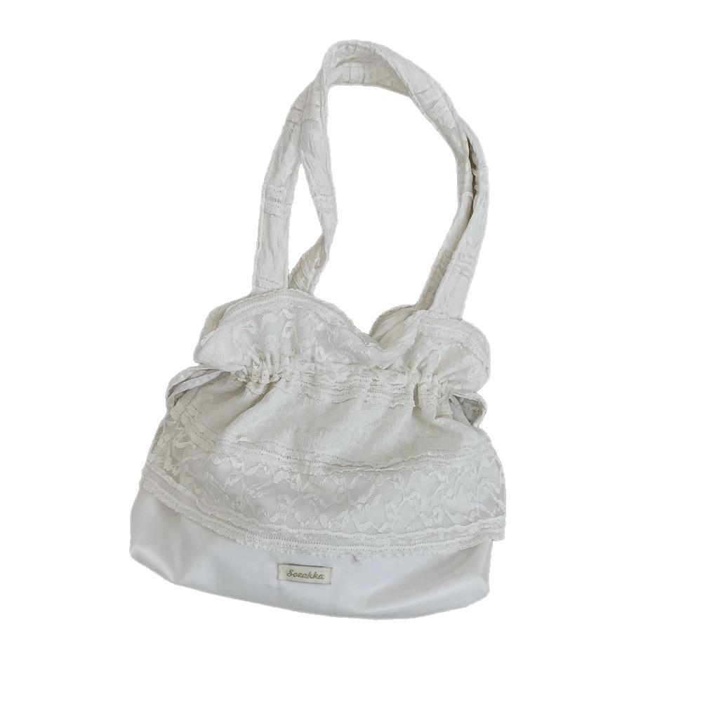 5594 Satin bundle strap shoulder bag, summer new fashion texture shoulder bag, large capacity canvas bag