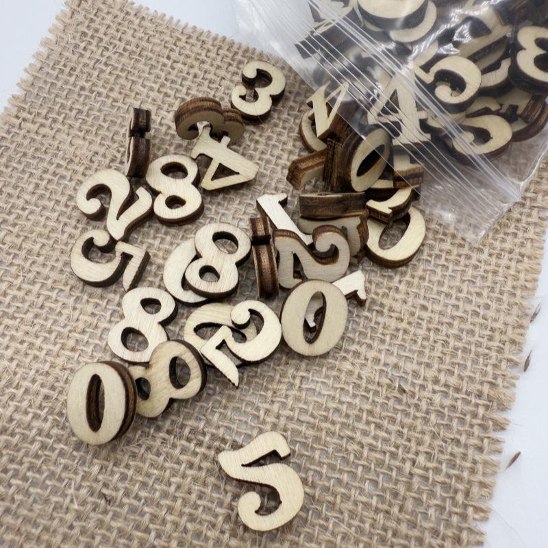 Eco-Friendly DIY Wooden Alphabet & Number Set for Kids - 26 Colorful Letters for Early Education