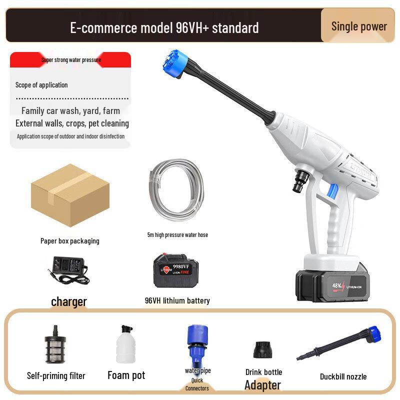 OLOMMMDHL Cordless High-Pressure Car Washer Kit
