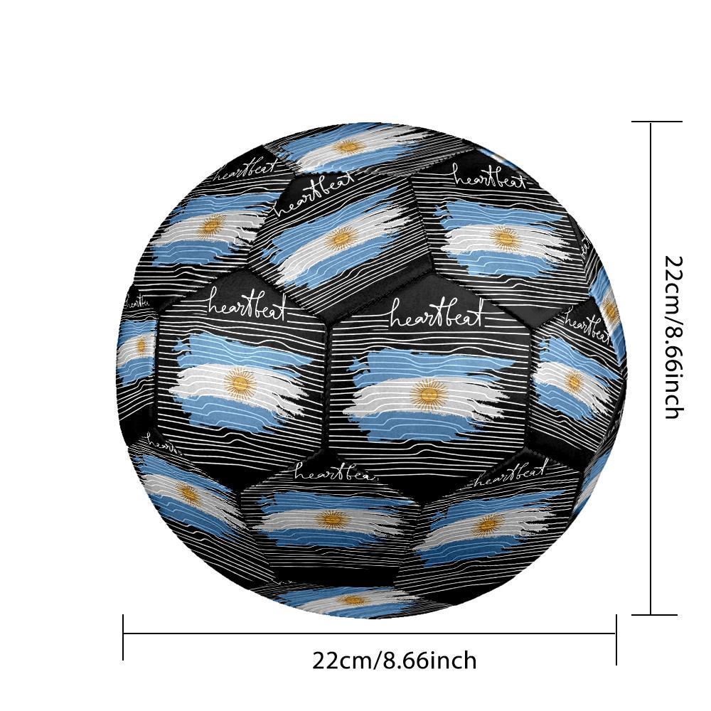 1pc Argentine Flag Art Size 5 Soccer Ball, Suitable for Practice Matches/tournament Training,Lightweight and Durable Gt7071
