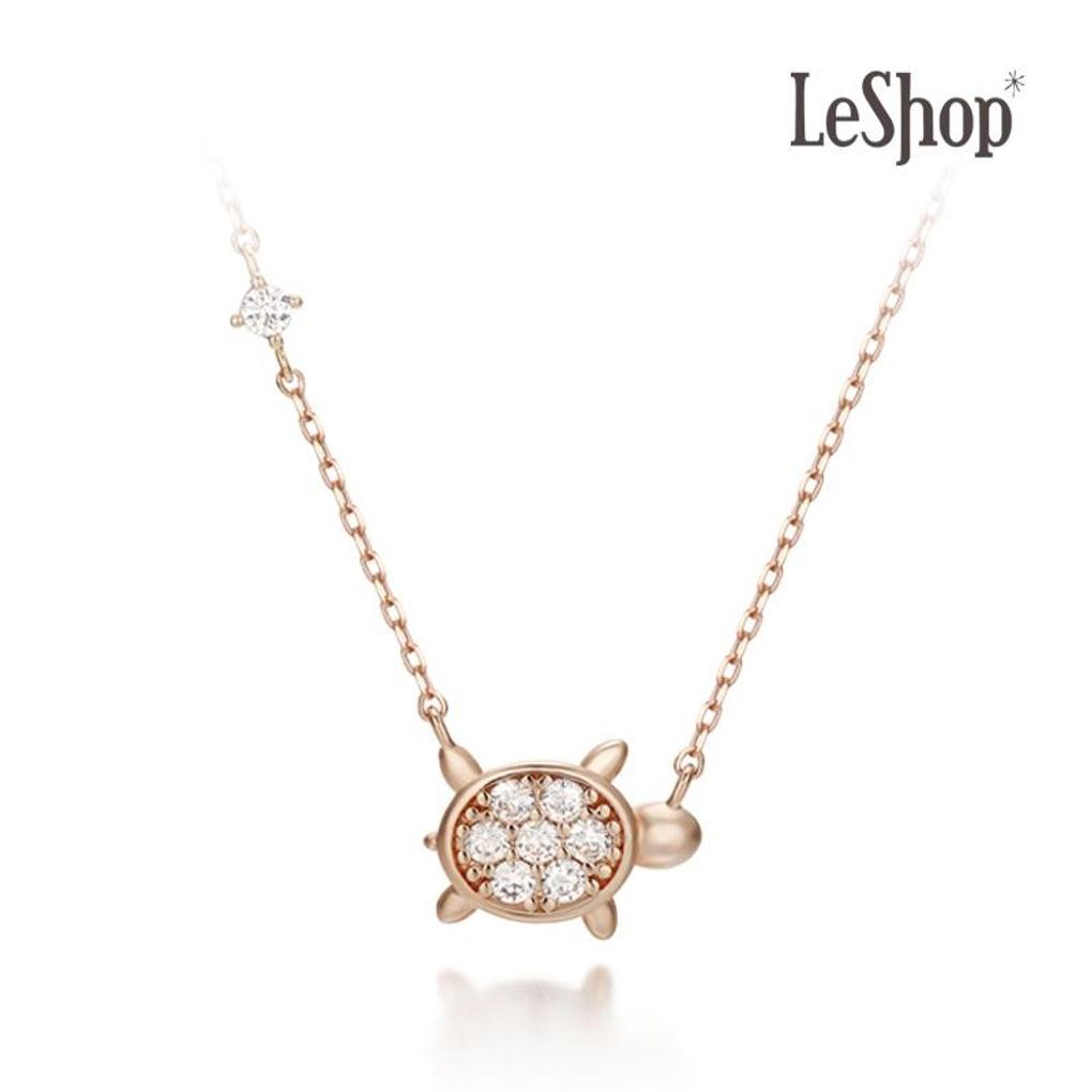 

[LeShop] 14K Gold-Plated Swimming Turtle Necklace_LJ5285BRN
