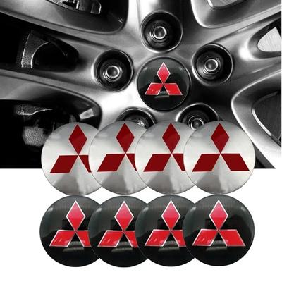 56/60/65mm Auto Radnabenabdeckungen Emblem Aufkleber für ASX Lancer L200 Pajero Outlander Eclipse Galant Ralliart