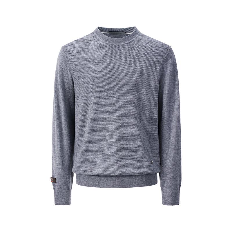 Giovanni Valentino Men's 100% Wool Crew Neck Sweater