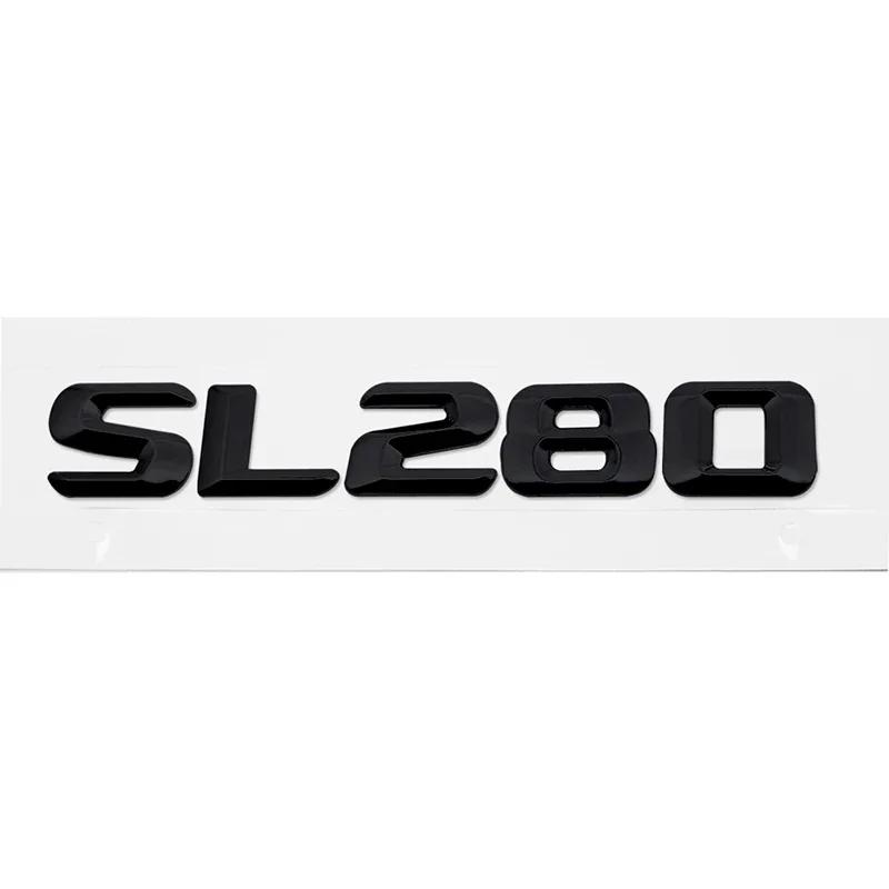 3D ABS Car Rear Trunk Badge Emblem Decals Sticker Decoration accessories for Mercedes Benz SL63 SL65 SL280 SL300 SL320 HG9