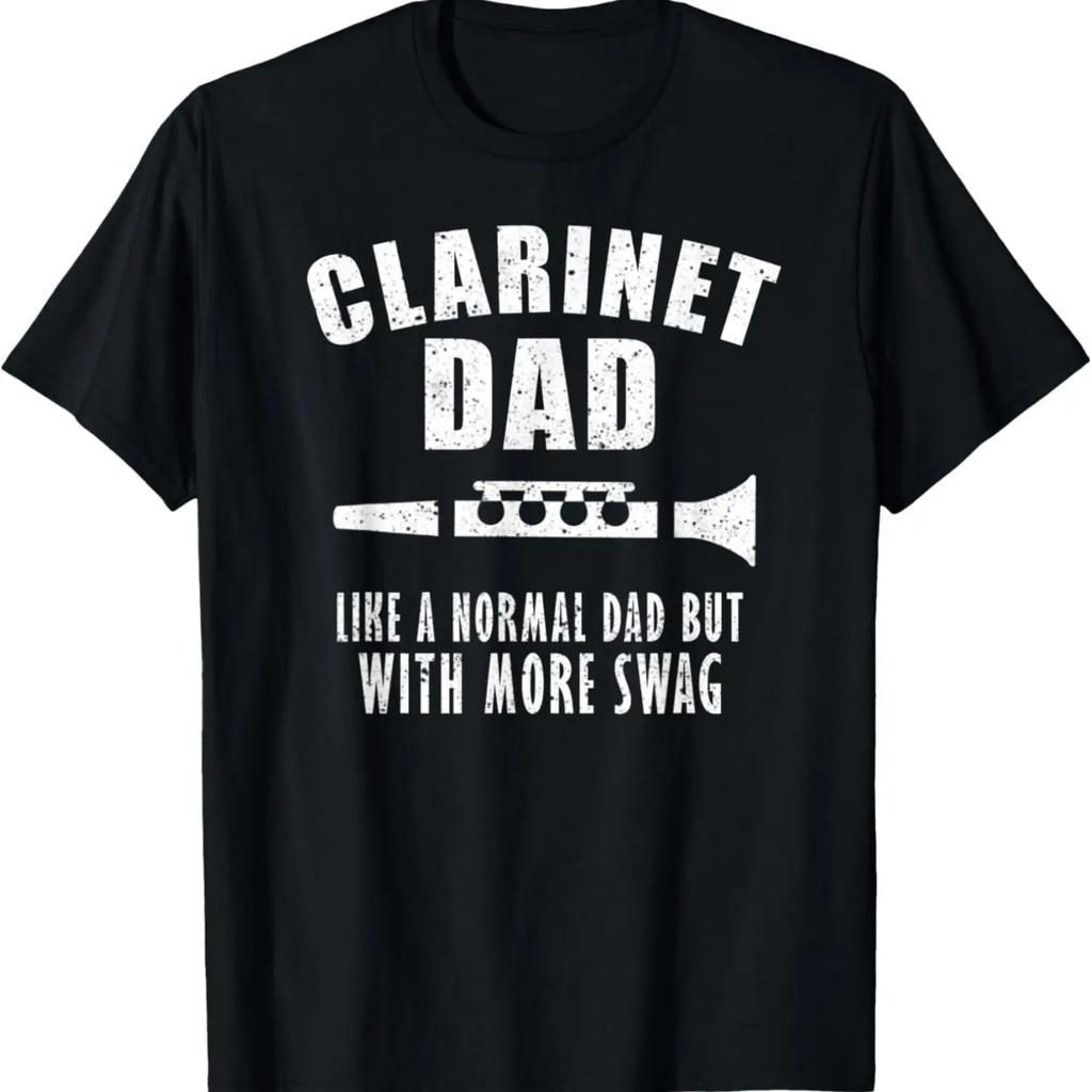 Mens Marching School Band Clarinet Dad Funny T-Shirt