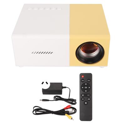 Mini Projector FHD 1080P HD Multimedia Interface USB AV Port Built In Stereo Speaker Low Noise