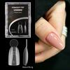 140PCS Matte Surface French Nail Dual Forms Thin Acrylic Nail Tips  French Manicure Tool