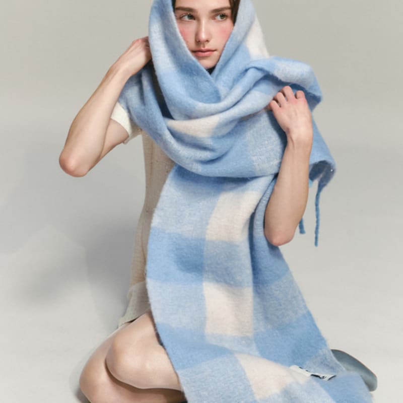 

Marieclaire Cotton Candy Check Muffler (MODDSC01MB) PK(Pink)_FF(FREE)