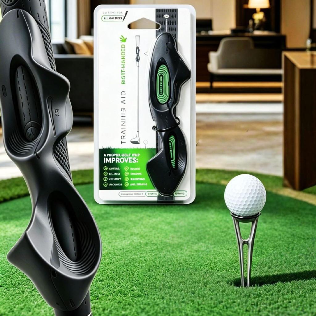 Golf Grip Trainer, Grip Correction Training Aid, Golf Swing Training Equipment, Grip Practice, Right-Handed, with Positioning Guide, Face Alignment