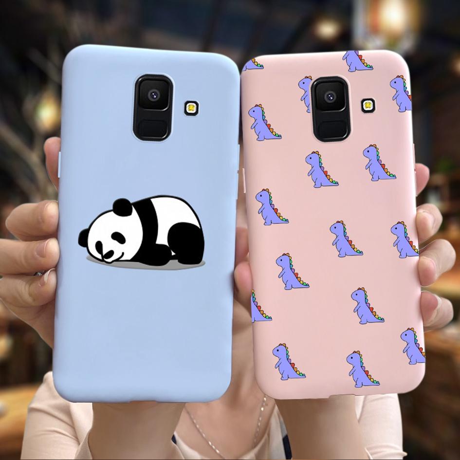 For Samsung Galaxy A6 2018 Case SM-A600F Cute Sunflower Astronaut Phone Cover For Samsung A6 Plus 2018 A6Plus A6+ SM-A605F Coque
