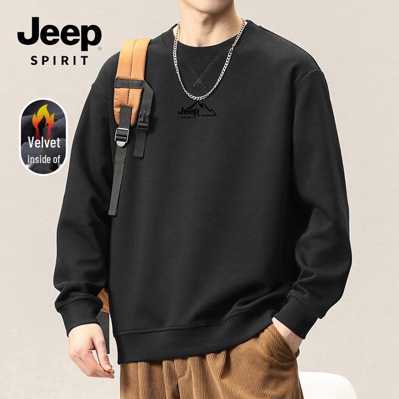 JEEP SPIRIT Men's Heavyweight Fleece Sweatshirt