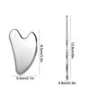 Kroppsmassasjeapparat Gua Sha Ansiktsverktøy, Rustfritt Stål Guasha Massasjeverktøy Ansikts Gua Sha Brett Spa Akupunkturpenn