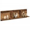 VidaXL Wall Cabinet 100x16.5x30 Cm Old Wood Engineered Wood, Floating Wall Cabinet, Wall Shelf, Wall Display Case, 854866