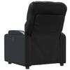 Recliner Chair Black Faux Leather