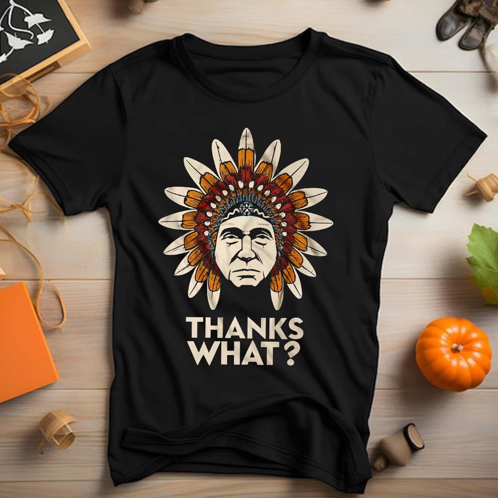 Спасибо Что Коренной Американец Анти-Благодарение Индеец REZ винтажная Футболка Унисекс Футболка M