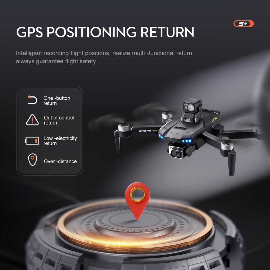 S+ UAV GPS Professional HD Aerial Double Shot Omnidirectional Obstacle Avoidance UAV Halloween, Thanksgiving, Christmas, Gifts