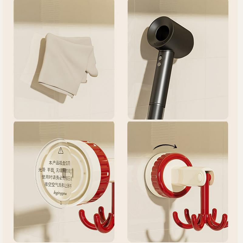 Multi Functional And Rotatable Hook Adhesive Hook Utensil Rack Under Cabinet Hooks For Small Items In Kitchen And Bathroom