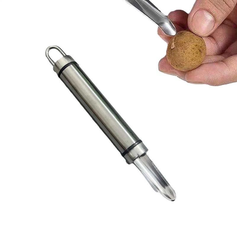 

Stainless Steel Longan Core Remover Handheld Vegetable Fruit Corer Longan Lychee Cherry Quick Core Remover For Pitting Lychee CN