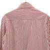 FRED PERRY Striped Pattern Long sleeve shirt 40 Bordeaux series Men's Used