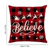 Christmas Winter Holiday Pillowcase Printed Pillow Case Decorative Cushion Cover Letters Cushion Case for Home Decor