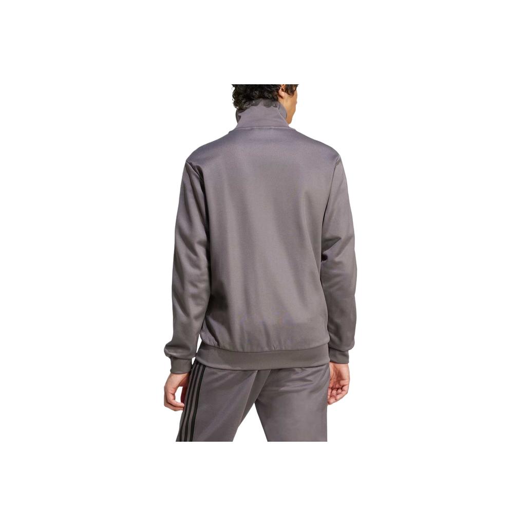Adidas Originals Adicolor Classics Heritage Fashionable Versatile Stand Collar Jacket Men Jackets Dark-Gray Black JY1281
