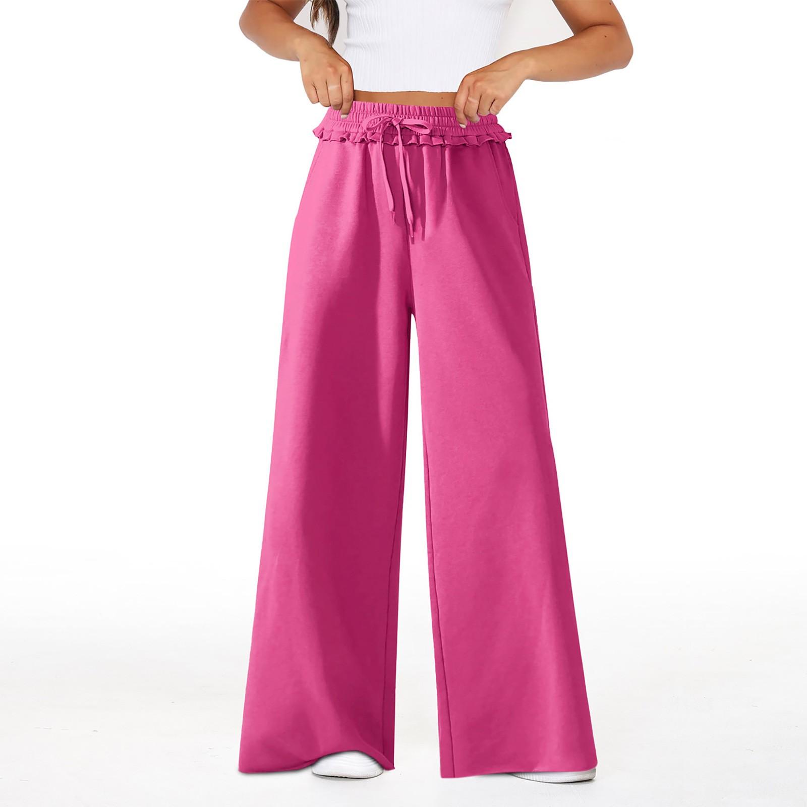 

Жіночі зимові спортивні штани Однотонні повсякденні штани Жіночі флісові спортивні штани Широкі прямі штани M