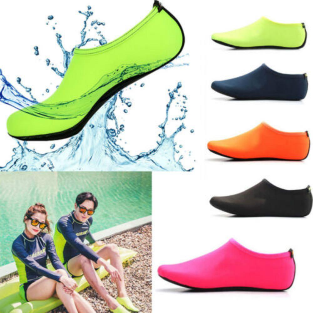 Unisex Wasserschuhe Schwimmen Tauchen Socken Sommer Aqua Strand Sandale Flacher Schuh Meer rutschfeste Sneaker Socken Slipper für Männer Frauen