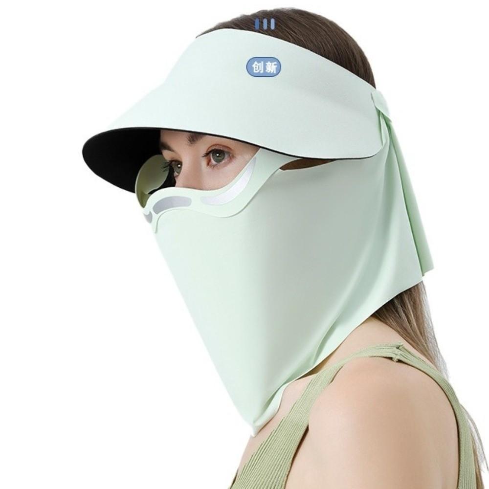 Detachable Sun Protection Mask Breathable UV Protection Mask Fashion Full Face Mask  Running Sports