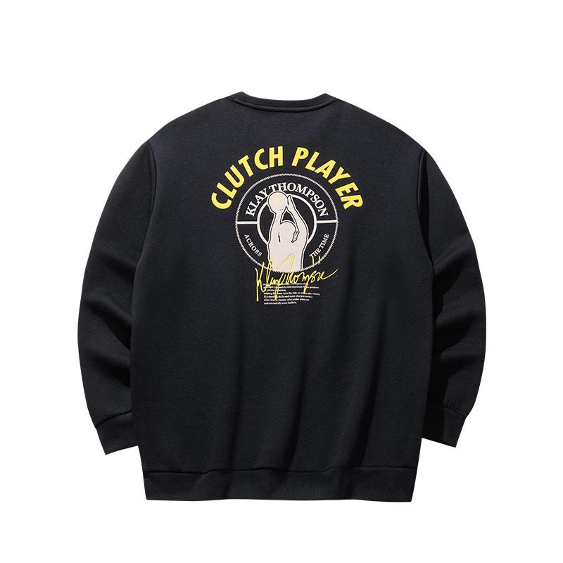 Anta Comfortable Casual Simple Warm Hoodie Men Hoodies Basic-Black 152511719-3