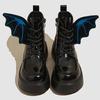 1Pair Angel Wing Shape Girls Boot Skate Shoes DIY Decorations Sneaker Clothing Shoelaces Decoration Punk Emo Style Halloween