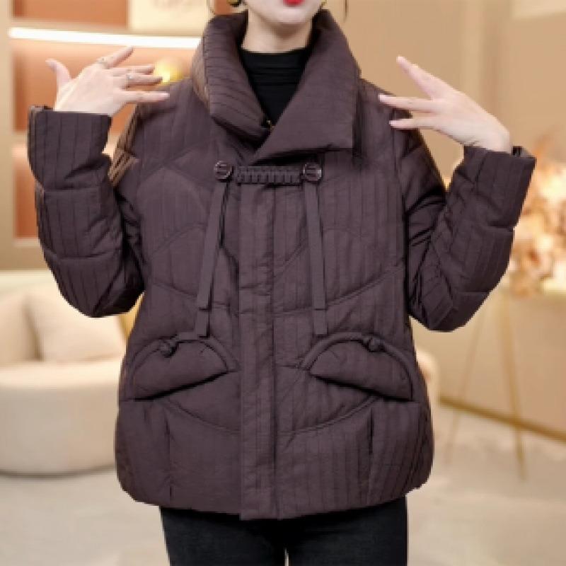 

Women s new short winter small new loose warm thickened coat women 5XL [Recommended 150-80 kg]