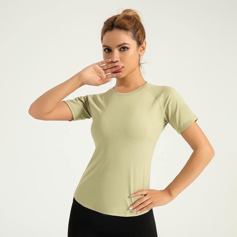 

Женская сетчатая футболка для йоги с коротким рукавом: Дышащий, корректирующий грудь, спортивный и стильный Medium (M)