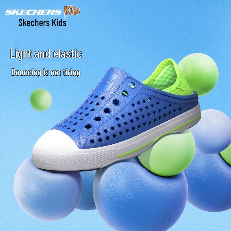 Skechers Zoccoli da Ragazzo a Calzino in Rete 91995L