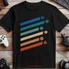 Geometric Shapes Stripes T Shirt Colorful Modern Abstract Art Trendy Casual Top Vintage Streetwear Designer Clothes