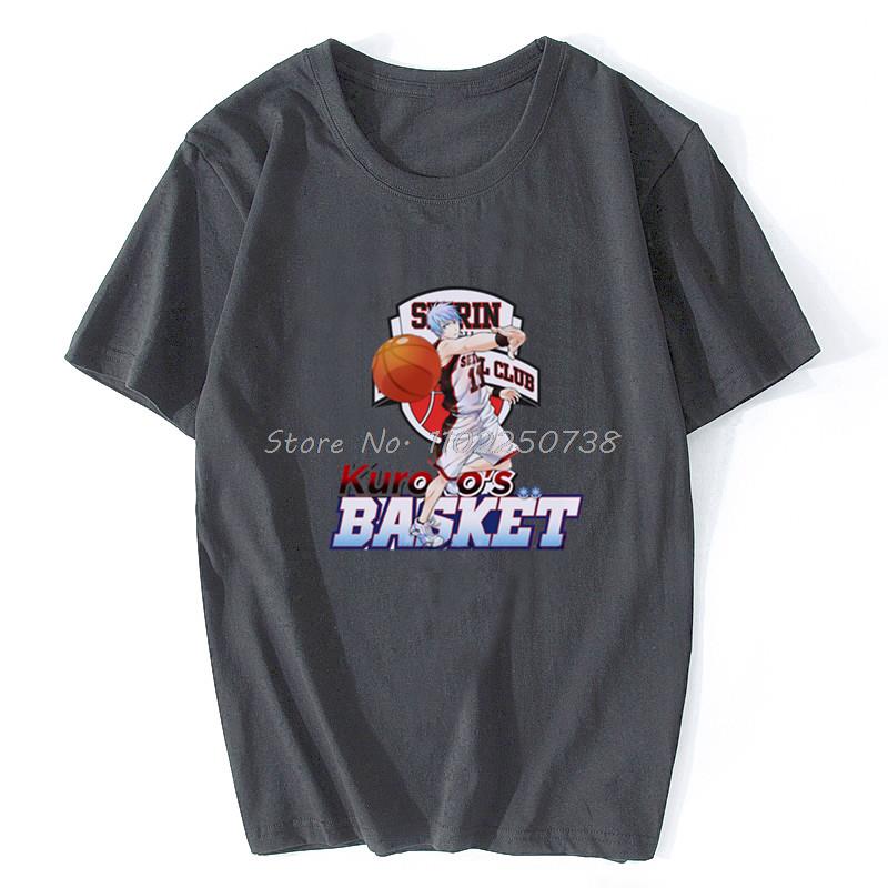 Japan  Anime Kuroko No Basket Funny Print T Shirt Men Harajuku Manga Summer Tops Causal Basketball Cartoon Tee Anime Shirt