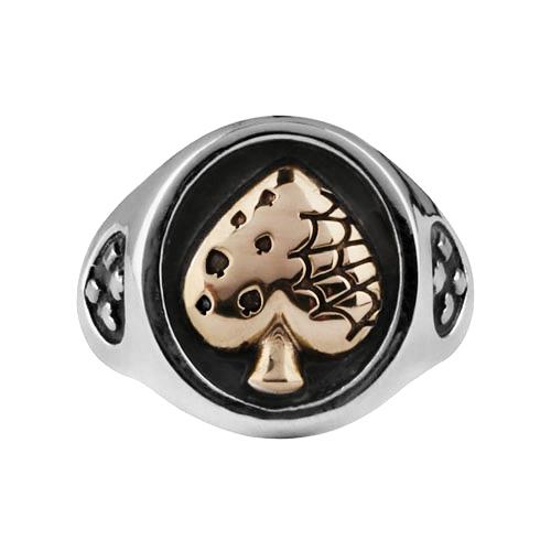 Anonymous Artisan Trump Card Suit Ring - Spade