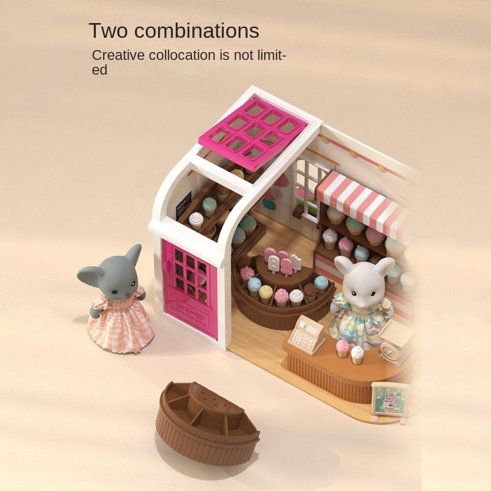 Scene Dollhouse Furniture Miniature Toy Kitchen Koala Kitchen DIY Scene Dollhouse